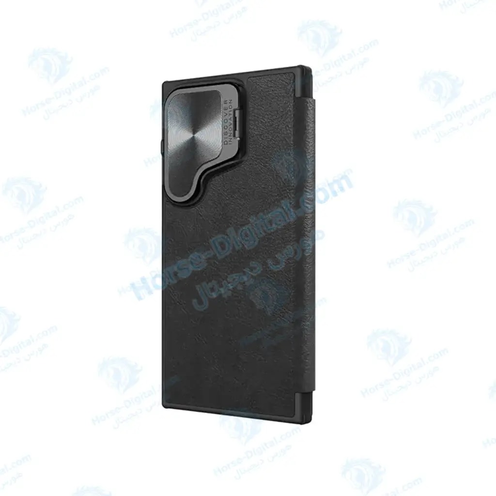 کیف چرمی پارچه ای نیلکین S24 Plus مدل Qin Pro Plain Leather Cloth Case خرید