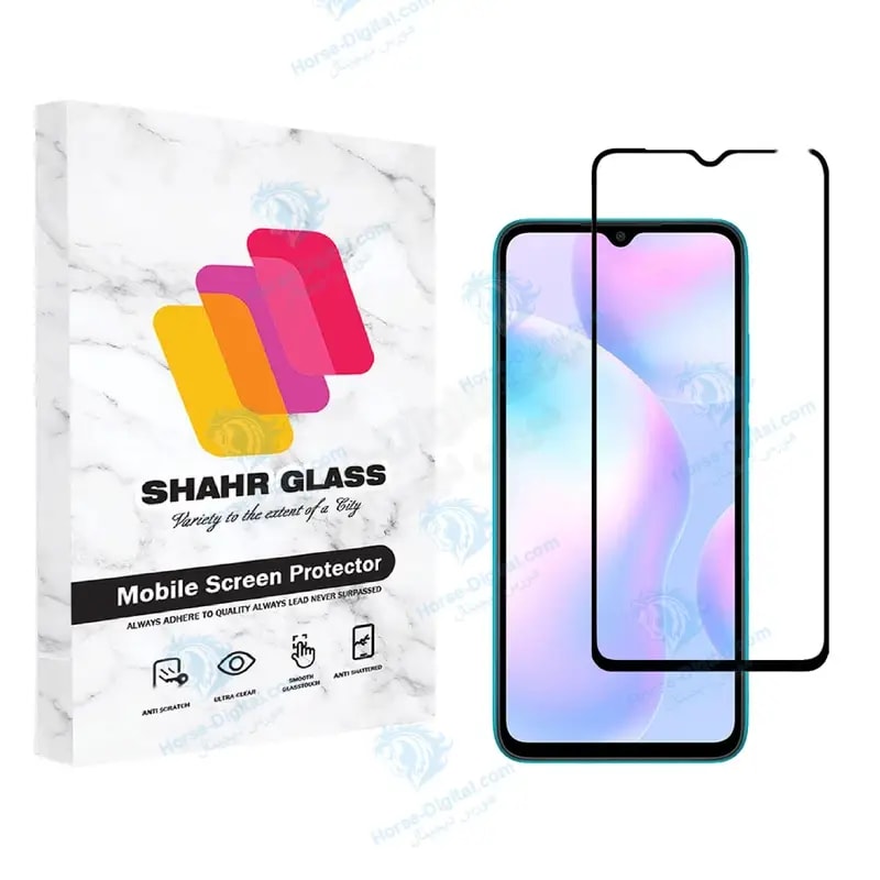 محافظ صفحه نمایش شهر گلس مدل Ful مناسب برای گوشی موبایل شیائومی Redmi 9A خرید