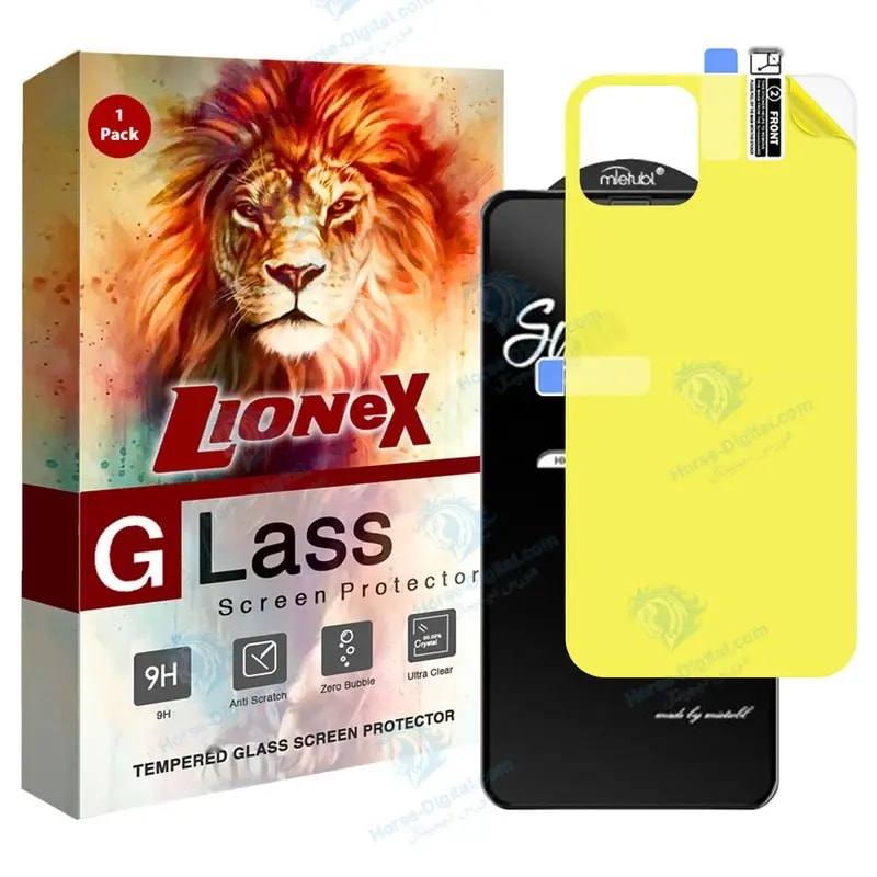محافظ صفحه نمایش لایونکس مدل 2SN مناسب برای گوشی موبایل اپل iPhone 12 Pro Max به همراه محافظ پشت گوشی خرید