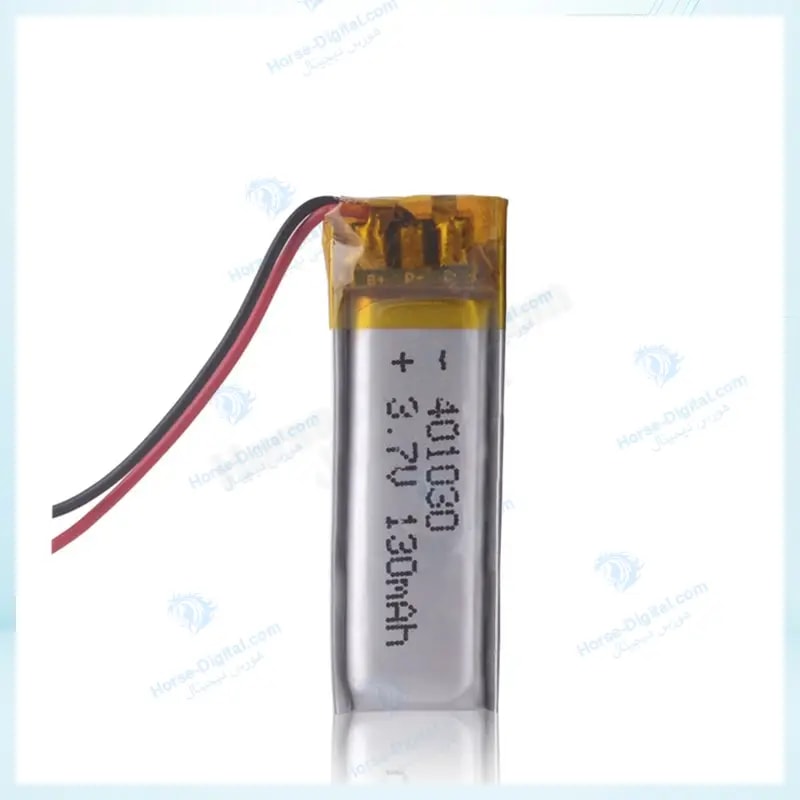 باتری لیتیوم پلیمر با ظرفیت 130mAh سایز 401030 خرید