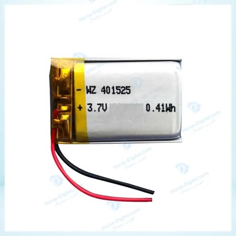 باتری لیتیوم پلیمر با ظرفیت 180mAh سایز 401525 خرید