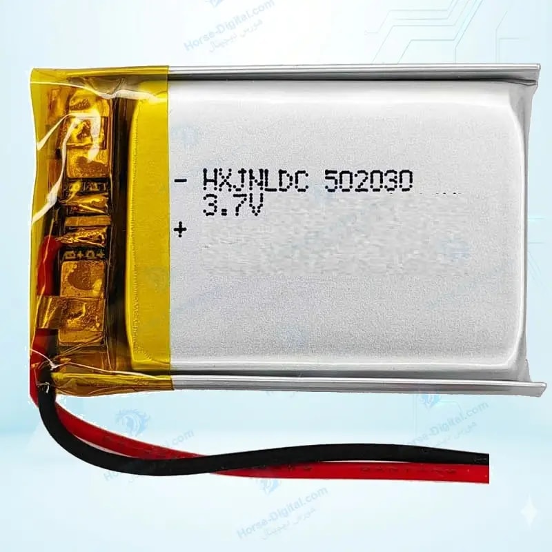 باتری لیتیوم پلیمر با ظرفیت 250mAh سایز 502030 خرید