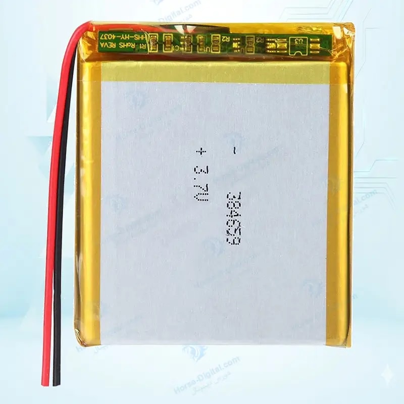 باتری لیتیوم پلیمر با ظرفیت 3000mAh سایز 384659 خرید