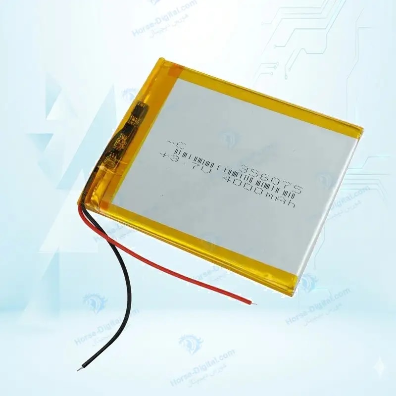 باتری لیتیوم پلیمر با ظرفیت 4000mAh سایز 356075 خرید