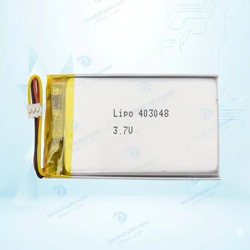 باتری لیتیوم پلیمر با ظرفیت 800mAh سایز 403048 خرید