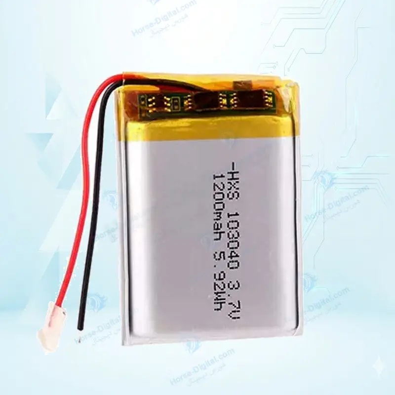 باتری لیتیوم پلیمر با ظرفیت 1200mAh سایز 103040 خرید