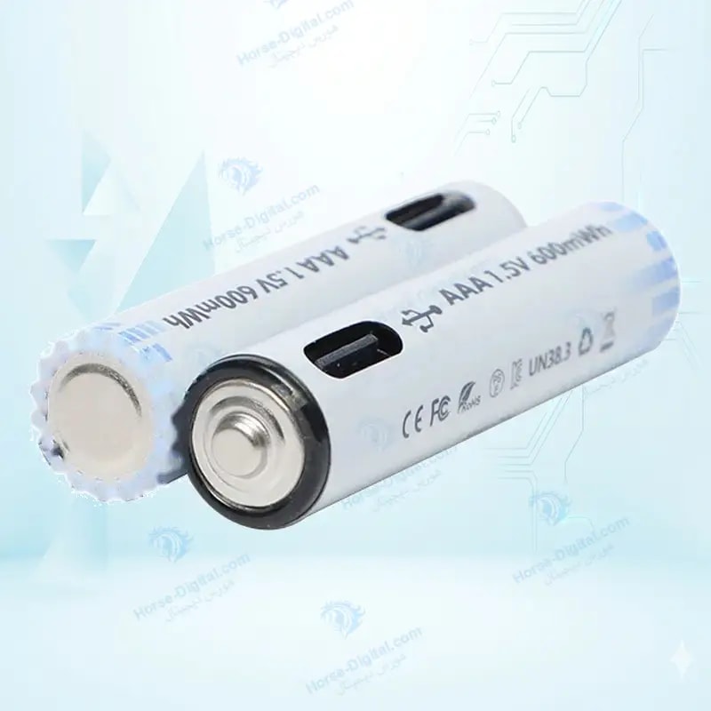 باتری نیم قلمی شارژی 4 عددی Aaa Type C 1.5v 600mWh خرید
