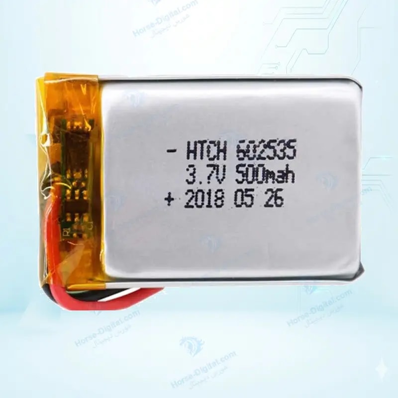 باتری لیتیوم پلیمر با ظرفیت 500mAh سایز 602535 خرید