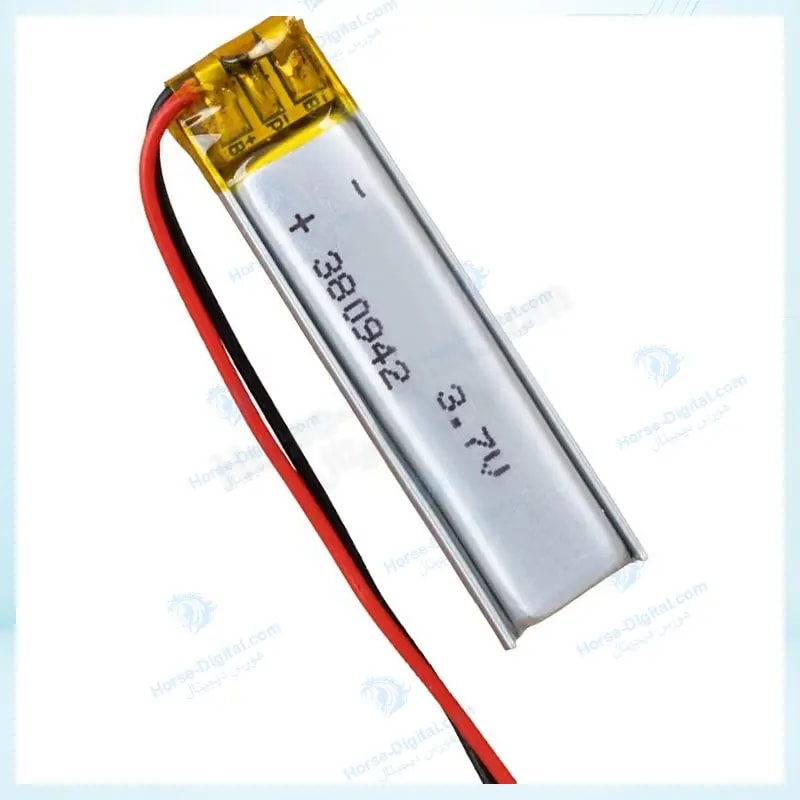 باتری لیتیوم پلیمر با ظرفیت 500mAh سایز 380942 خرید