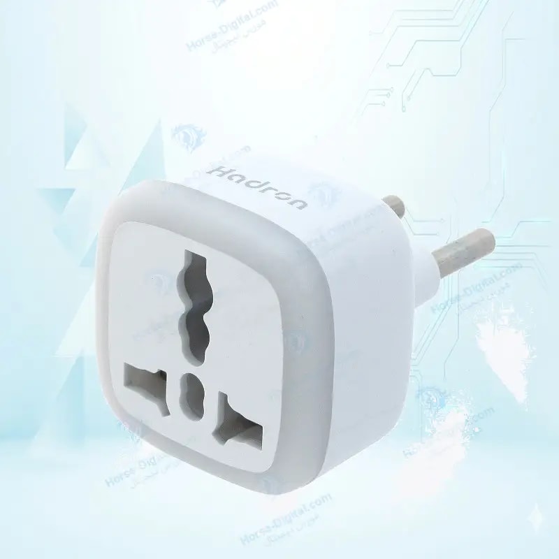 مبدل دو شاخه برق Hadron Hth A10 Suger Adaptor خرید