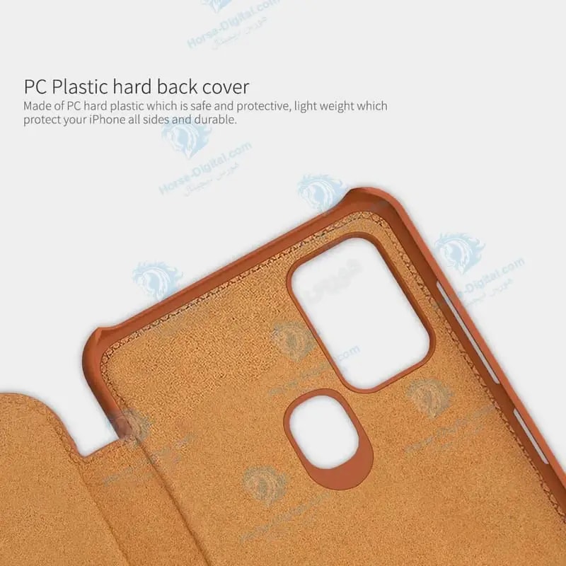 کیف محافظ چرمی نیلکین سامسونگ Nillkin Qin Case For Samsung Galaxy A21s خرید