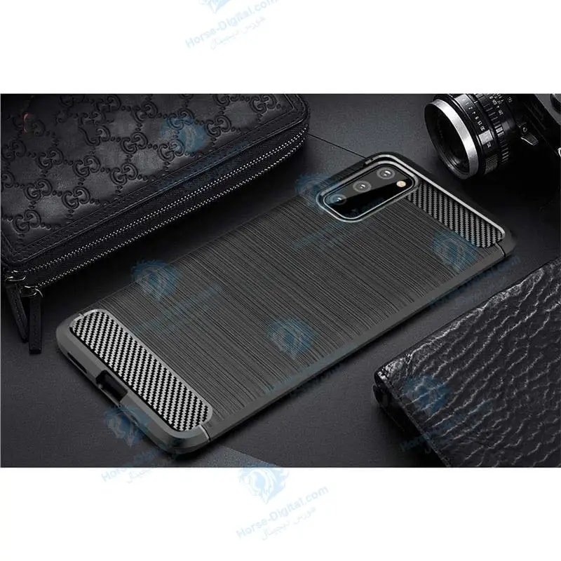 قاب محافظ ژله ای سامسونگ Fiber Carbon Rugged Armor Case For Samsung Galaxy S20 خرید