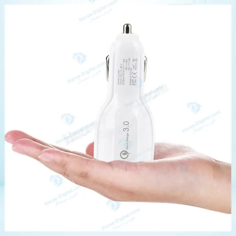 شارژر فندکی 2 پورت Quick Charge 3.0 مدل Lz-681 خرید