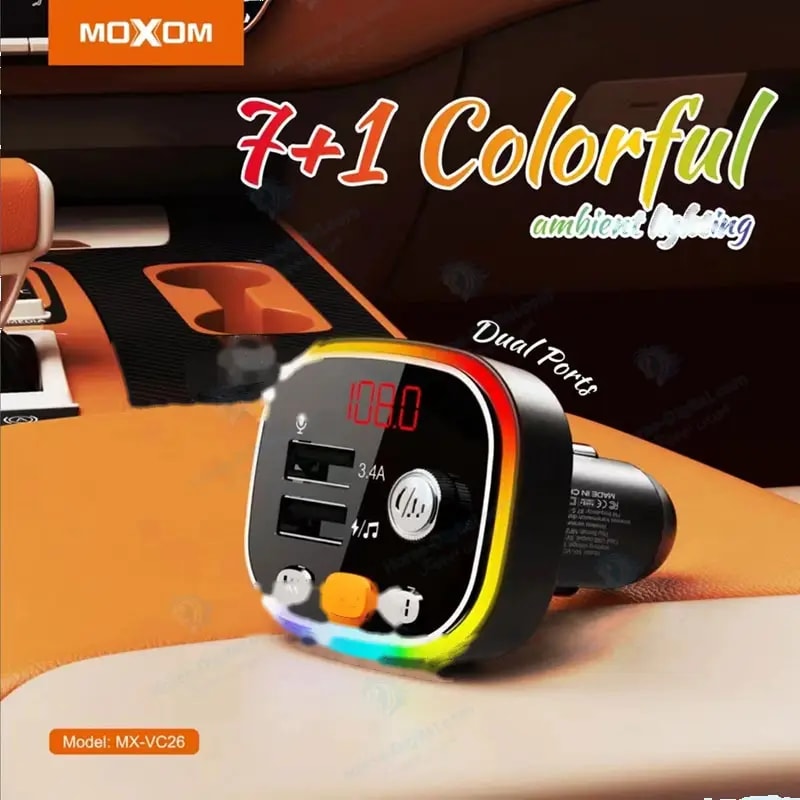 شارژر فندکی 2 پورت و کار کیت موکسوم مدل Moxom Mx-VC26 خرید