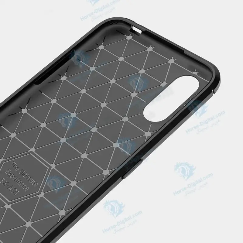 قاب محافظ ژله ای سامسونگ Fiber Carbon Rugged Armor Case For Samsung Galaxy A01 خرید