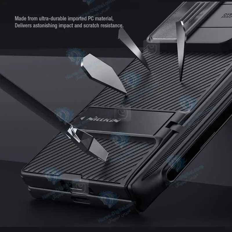 قاب نیلکین گوشی Z Fold 6 مدل Camshield Fold S-Pen همراه با جای قلم و استند خرید