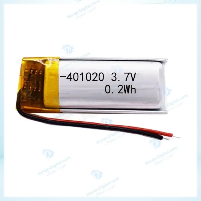 باتری لیتیوم پلیمر با ظرفیت 200mAh سایز 401020 خرید
