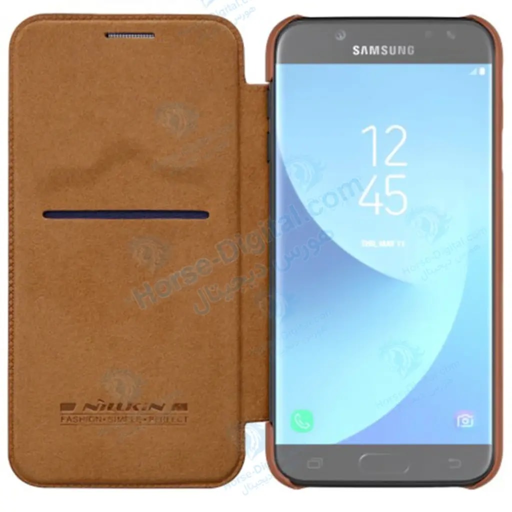 کیف چرمی نیلکین Nillkin Qin Leather Case Samsung Galaxy J7 Plus خرید