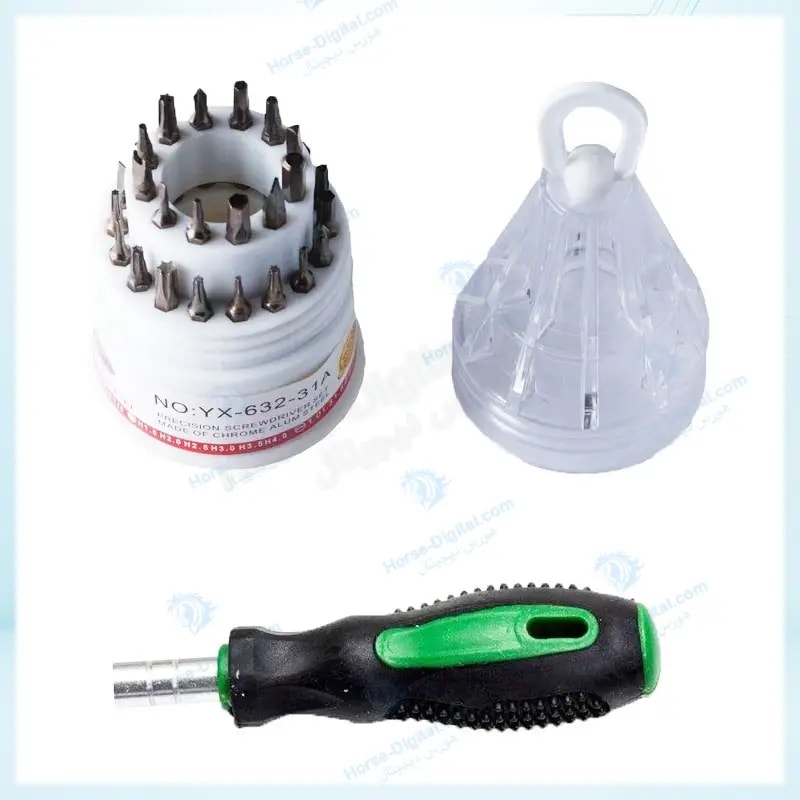 ست پیچ گوشتی 31 عددی یاکسون مدل Yaxun Yx-632-31A خرید