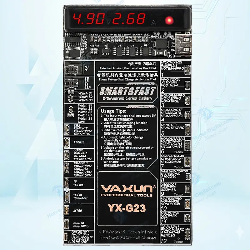 کیت تست، شارژ و شوک باتری یاکسون مدل Yaxun Yx-G23 خرید