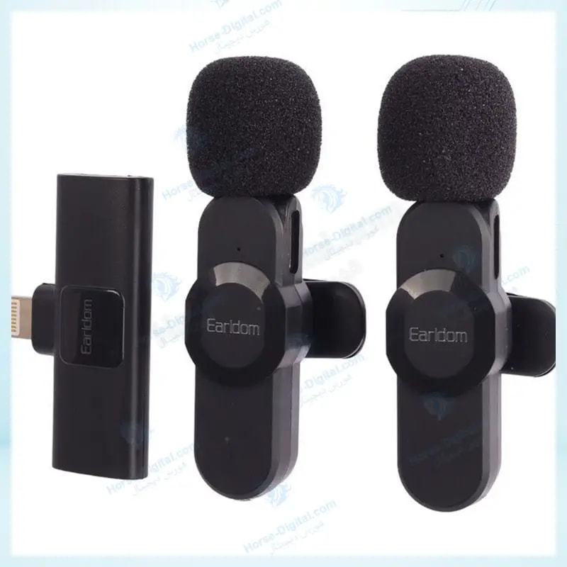 میکروفون یقه ای بی سیم لایتنینگ دوکاربره ارلدام مدل Earldom Et-Mc8l خرید