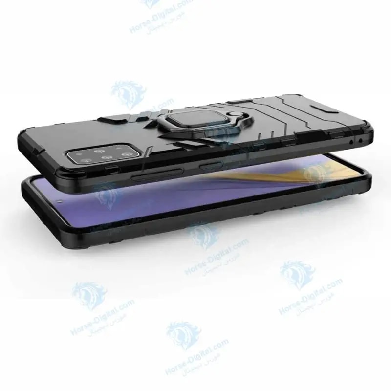 قاب محافظ ضد ضربه انگشتی سامسونگ Ring Holder Iron Man Armor Case Samsung Galaxy A51 خرید