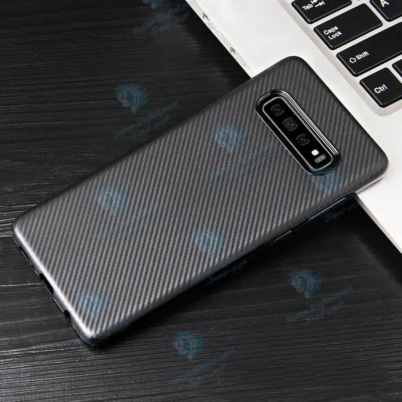قاب محافظ ژله ای Haimen Carbon Fiber Case For Samsung Galaxy S10 Plus خرید