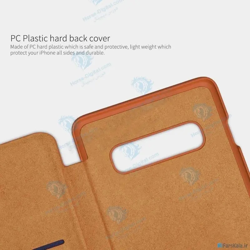 کیف چرمی نیلکین سامسونگ Nillkin Qin Leather Case Samsung Galaxy S10 Plus خرید