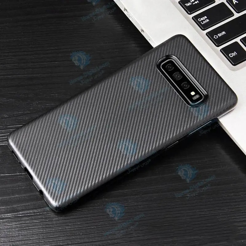 قاب محافظ ژله ای Haimen Carbon Fiber Case For Samsung Galaxy S10 خرید