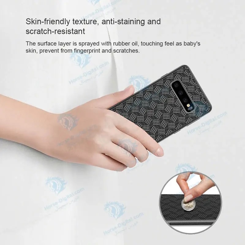 قاب محافظ نیلکین سامسونگ Nillkin Synthetic Fiber Plaid برای Samsung Galaxy S10 خرید