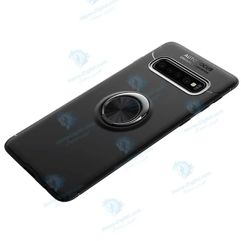قاب ژله ای طرح چرم انگشتی سامسونگ Becation A.f Magnetic Ring Case For Samsung Galaxy S10 خرید