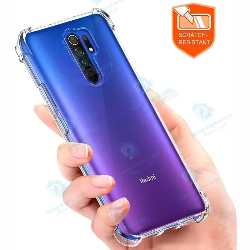 قاب محافظ ژله ای کپسول دار 5 گرمی شیائومی Clear TPU Air Rubber Jelly Case For Xiaomi Redmi 9 خرید