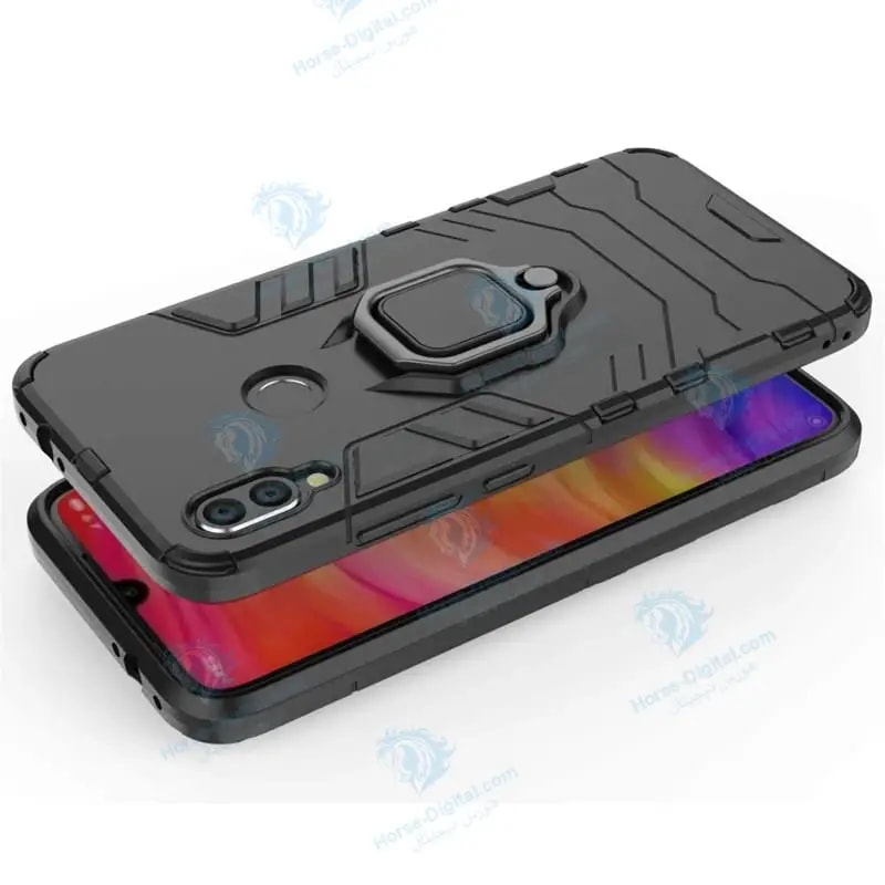 قاب محافظ انگشتی شیائومی Ring Holder Iron Man Armor Case Xiaomi Redmi Note 7 / Note 7 Pro خرید