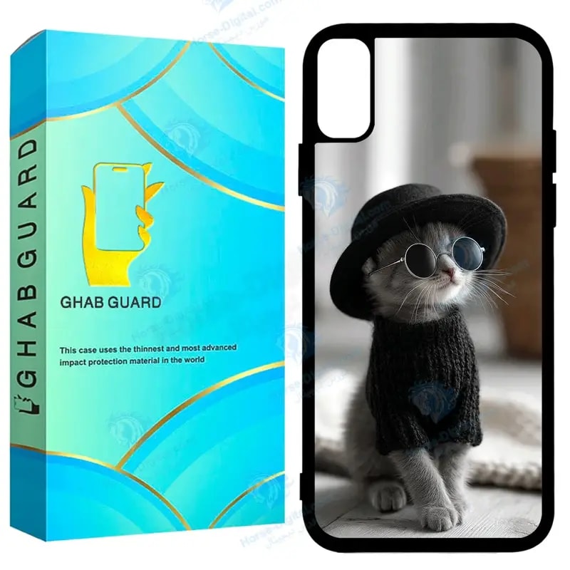 کاور قاب گارد طرح گربه مدل Gchpx مناسب برای گوشی موبایل اپل iPhone X / Xs خرید