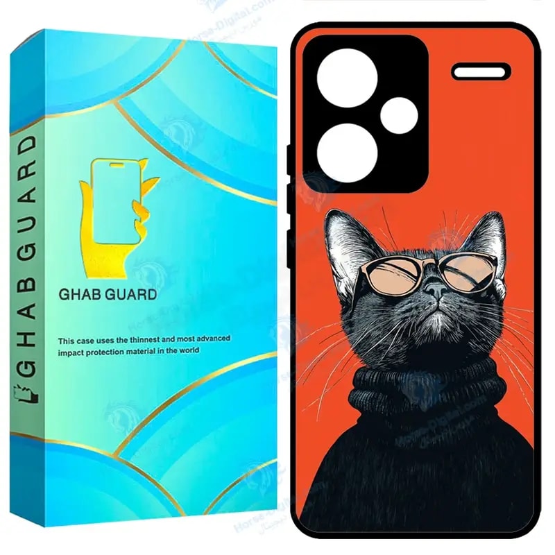 کاور قاب گارد طرح گربه مدل Gchpn13pl مناسب برای گوشی موبایل شیائومی Redmi Note 13 Pro Plus خرید