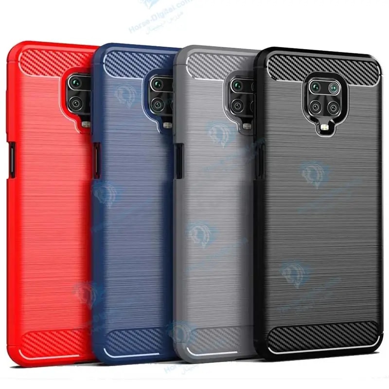 قاب محافظ ژله ای شیائومی Fiber Carbon Rugged Armor Case For Xiaomi Redmi Note 9 Pro / Note 9 Pro Max / Note 9S خرید