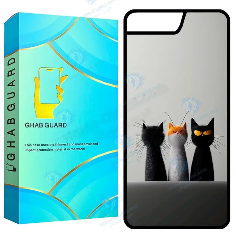کاور قاب گارد طرح گربه مدل Gchp7p مناسب برای گوشی موبایل اپل iPhone 7 Plus / 8 Plus خرید