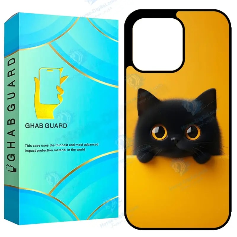 کاور قاب گارد طرح گربه مدل Gchp15pm مناسب برای گوشی موبایل اپل iPhone 15 Pro Max خرید