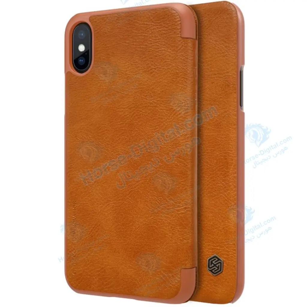 کیف چرمی نیلکین Nillkin Qin Case Apple iPhone Xs Max خرید