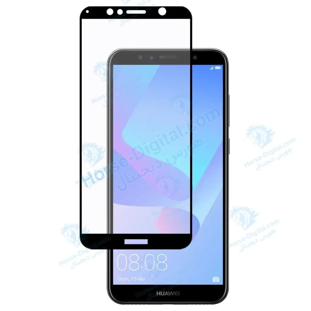 محافظ صفحه نمایش تمام چسب با پوشش کامل Full Glass Screen Protector For Huawei Y6 Prime 2018 خرید