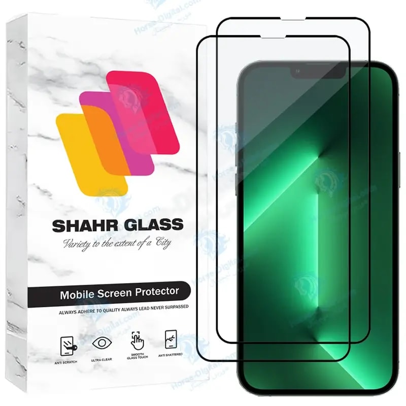 محافظ صفحه نمایش شیشه ای شهر گلس مدل FUL2 مناسب برای گوشی موبایل اپل iPhone 13 mini بسته دو عددی خرید