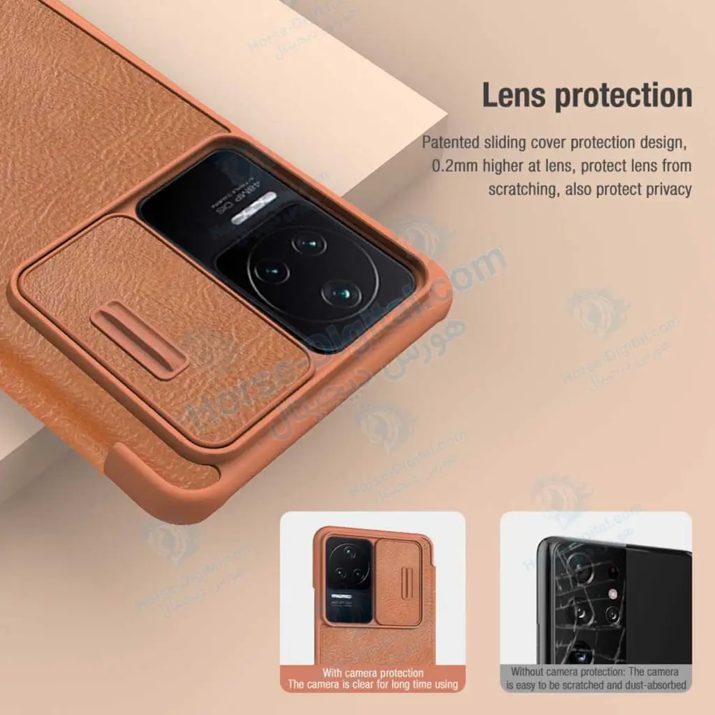 کیف چرمی نیلکین Xiaomi Redmi K40s مدل Qin Pro خرید