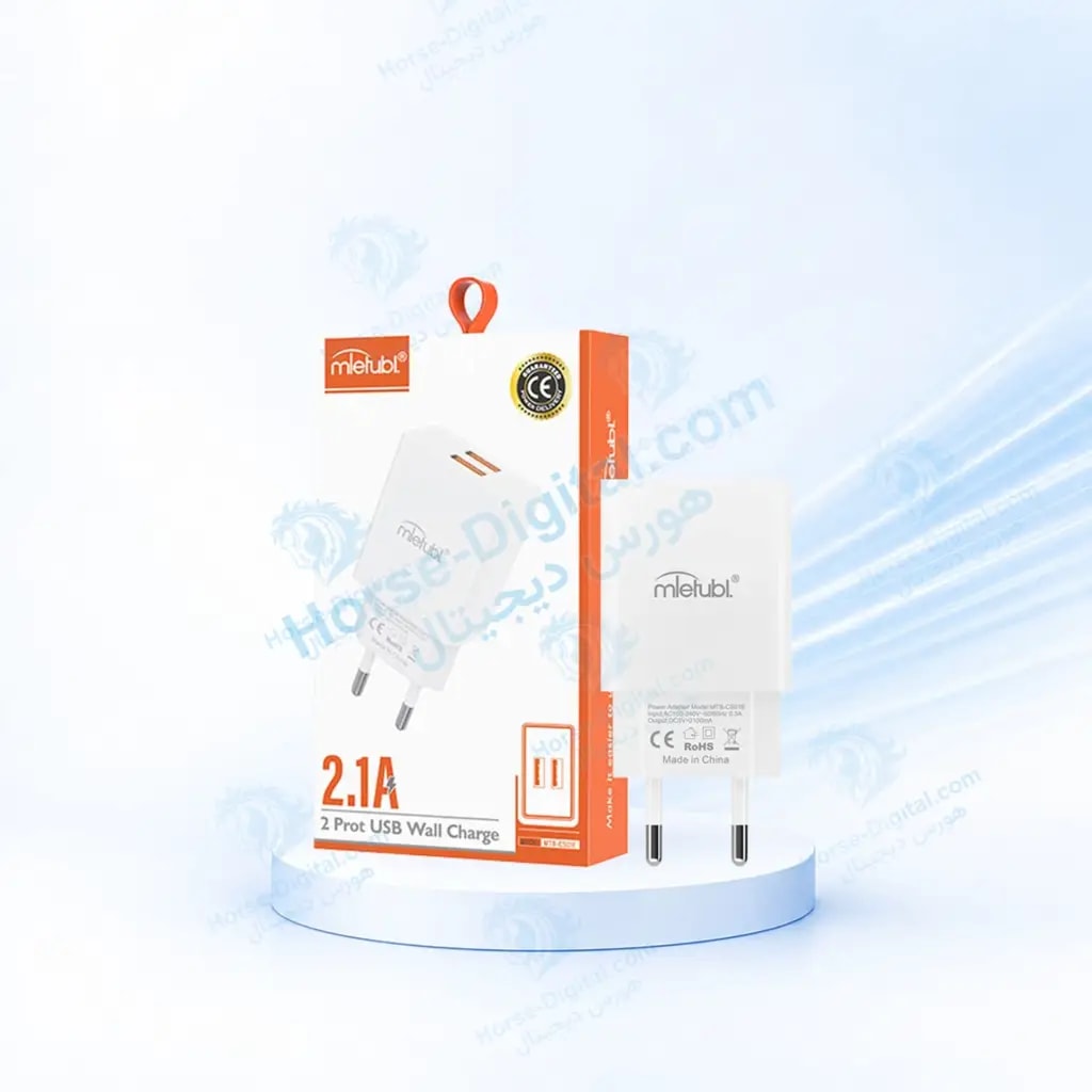 شارژر فست 2.1 آمپر 2پورت USB میتوبل خرید