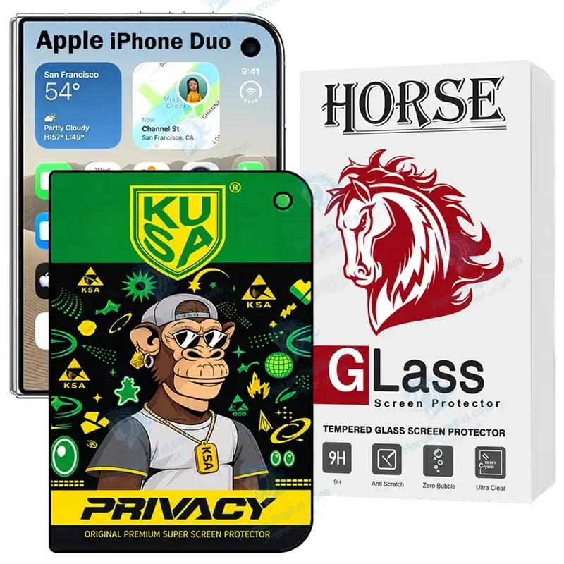 محافظ صفحه نمایش هورس مدل Prvkush مناسب برای گوشی موبایل اپل iPhone Duo خرید