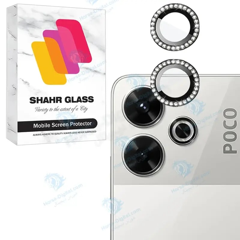 محافظ لنز دوربین شیشه‌ای شهر گلس مدل NRIS20 مناسب برای گوشی موبایل شیائومی Poco M6 4G خرید