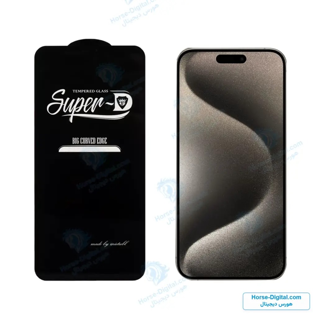 گلس گوشی آیفون 15 پرو مکس مدل Super D خرید