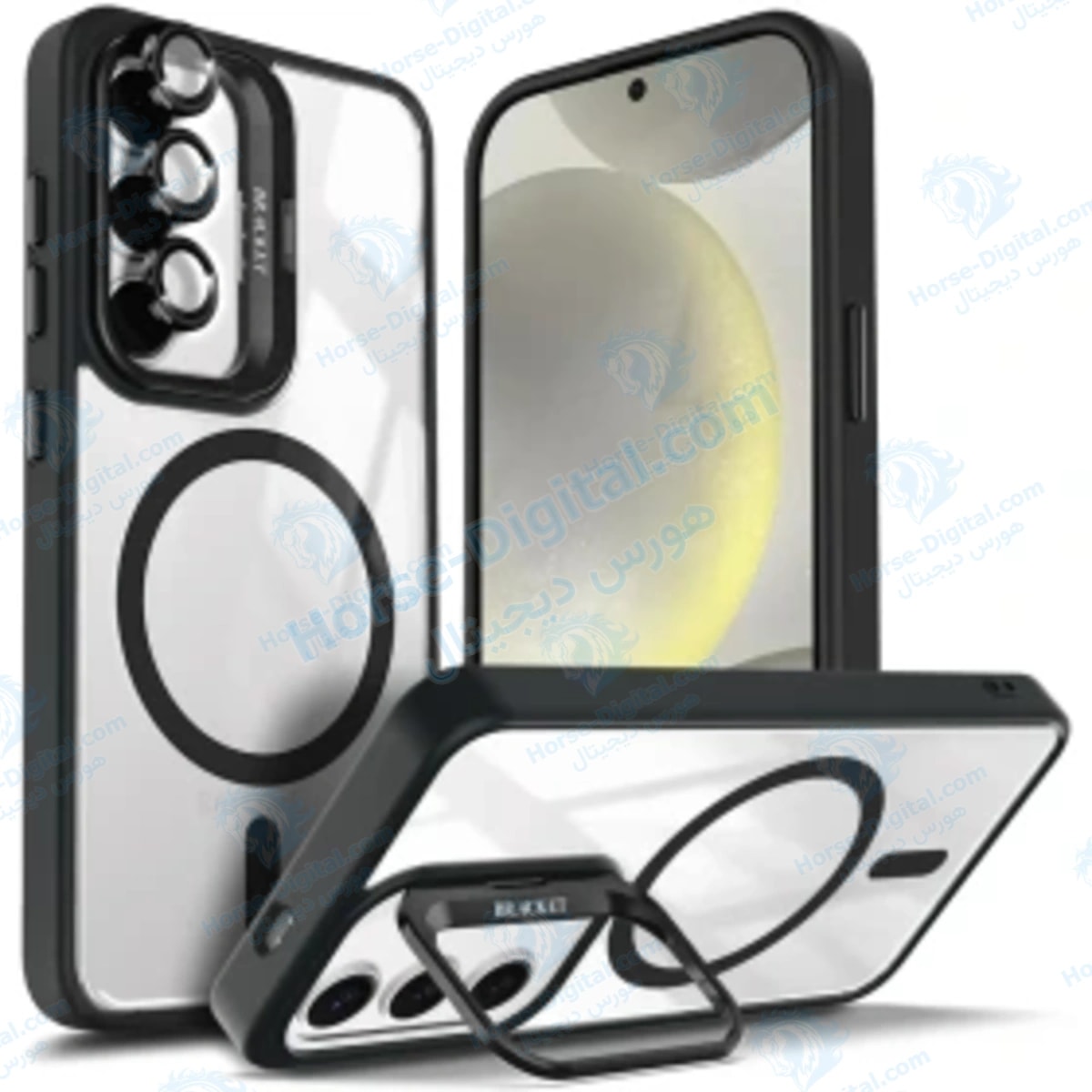 قاب لنز استندی مجیک ماسک KickStand مگ سیف دار سامسونگ S24 Fe خرید