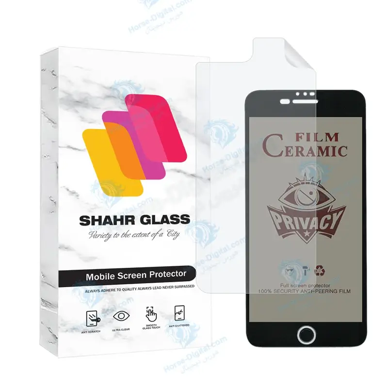 محافظ صفحه نمایش سرامیکی حریم شخصی شهر گلس مدل Cerprivnanosh مناسب برای گوشی موبایل اپل iPhone 6s Plus / 6 Plus به همراه محافظ پشت گوشی - تصویر محصول