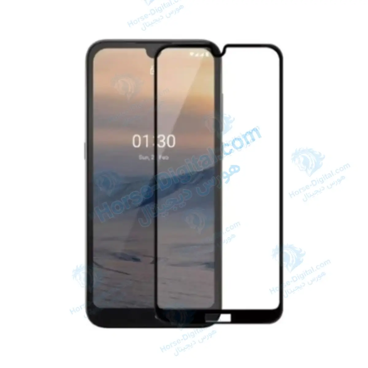 محافظ صفحه نمایش تمام چسب با پوشش کامل نوکیا Full Glass Screen Protector For Nokia 1.3 - تصویر محصول