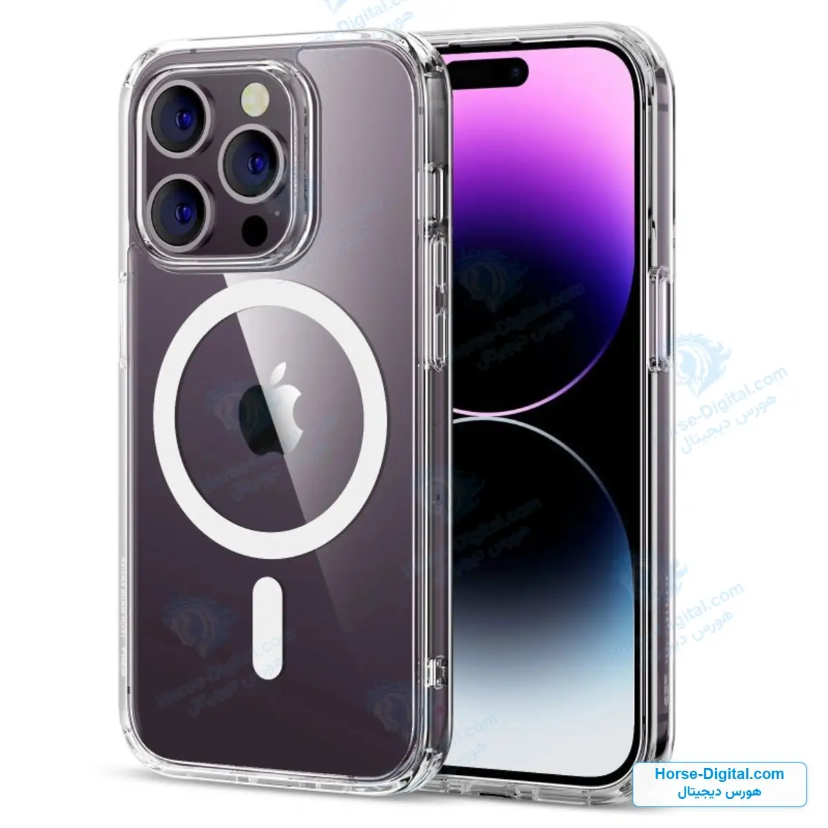 قاب پشت کریستالی Apple iPhone 14 Pro Max مدل مگ سیف دار - تصویر محصول